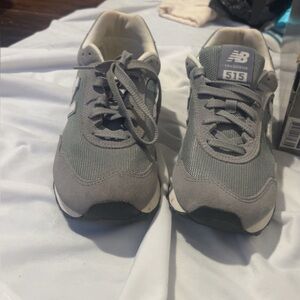 New Balance 515 Gray and White Sneakers